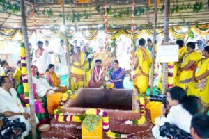 Telangana Government Holds Maha Varuna Yagam at Nagarjuna Sagar Seeking Abundant Rains