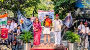 Cyclothon at Army Public School Bolarum Pays Tribute to the Valour of Indian Air Force